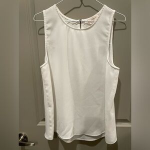 Everly white tank top with zipper women’s size large